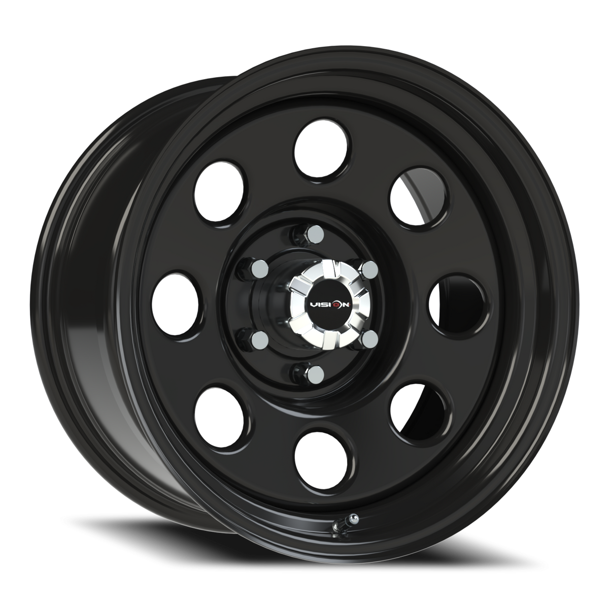 Vision Wheel 85H Gloss Black 17x9 -12 6x135mm 88.9mm - Wheelwiz