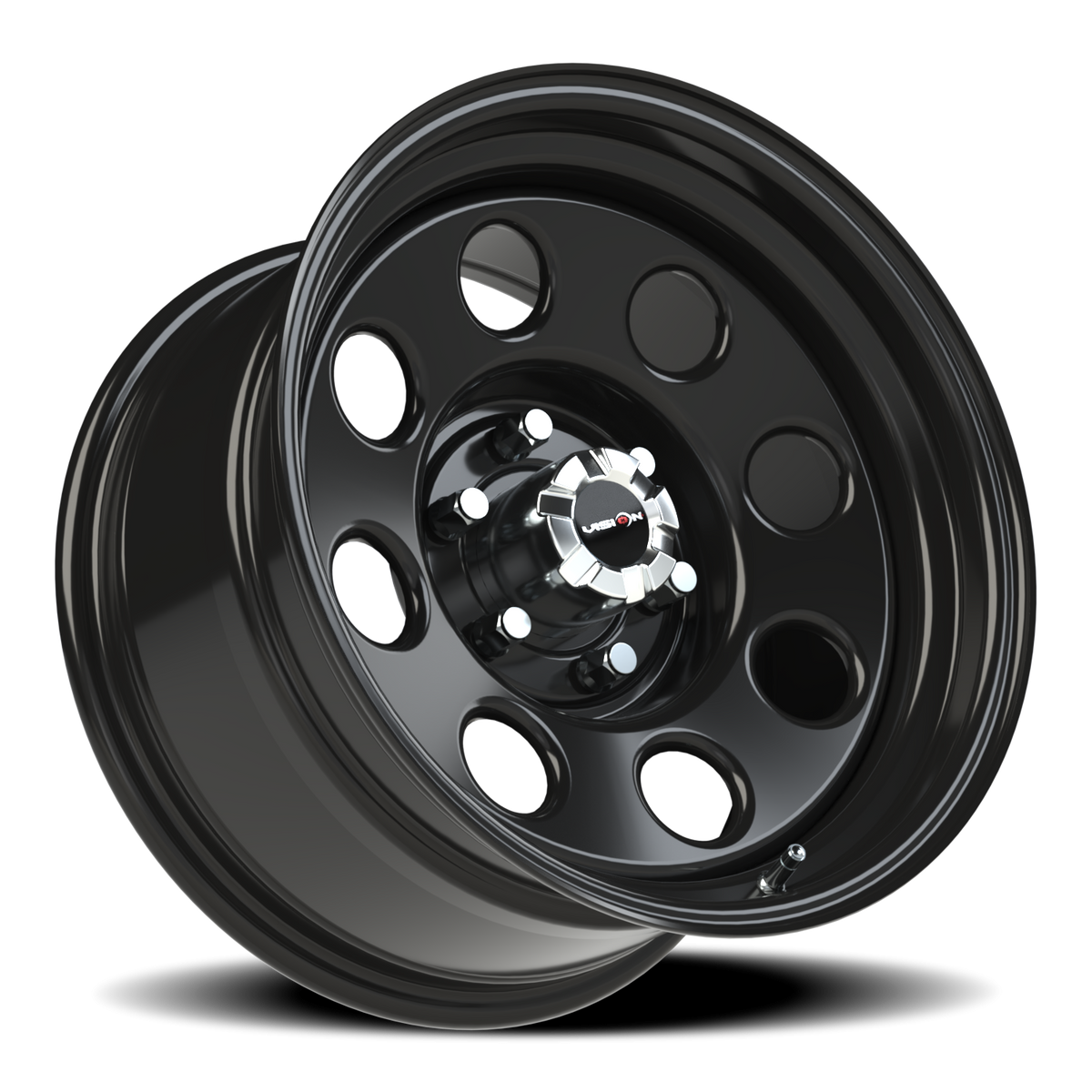 Vision Wheel 85H Gloss Black 17x9 -12 6x135mm 88.9mm - Wheelwiz