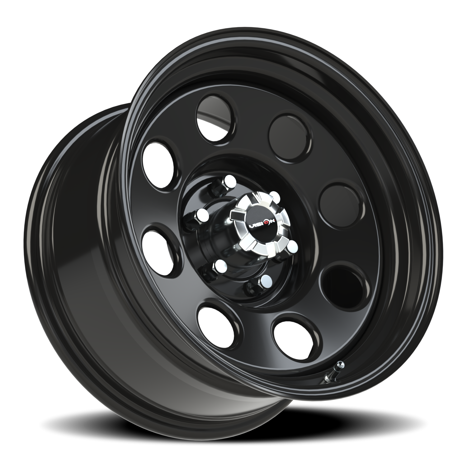 Vision Wheel 85H Gloss Black 17x9 -12 6x135mm 88.9mm - Wheelwiz