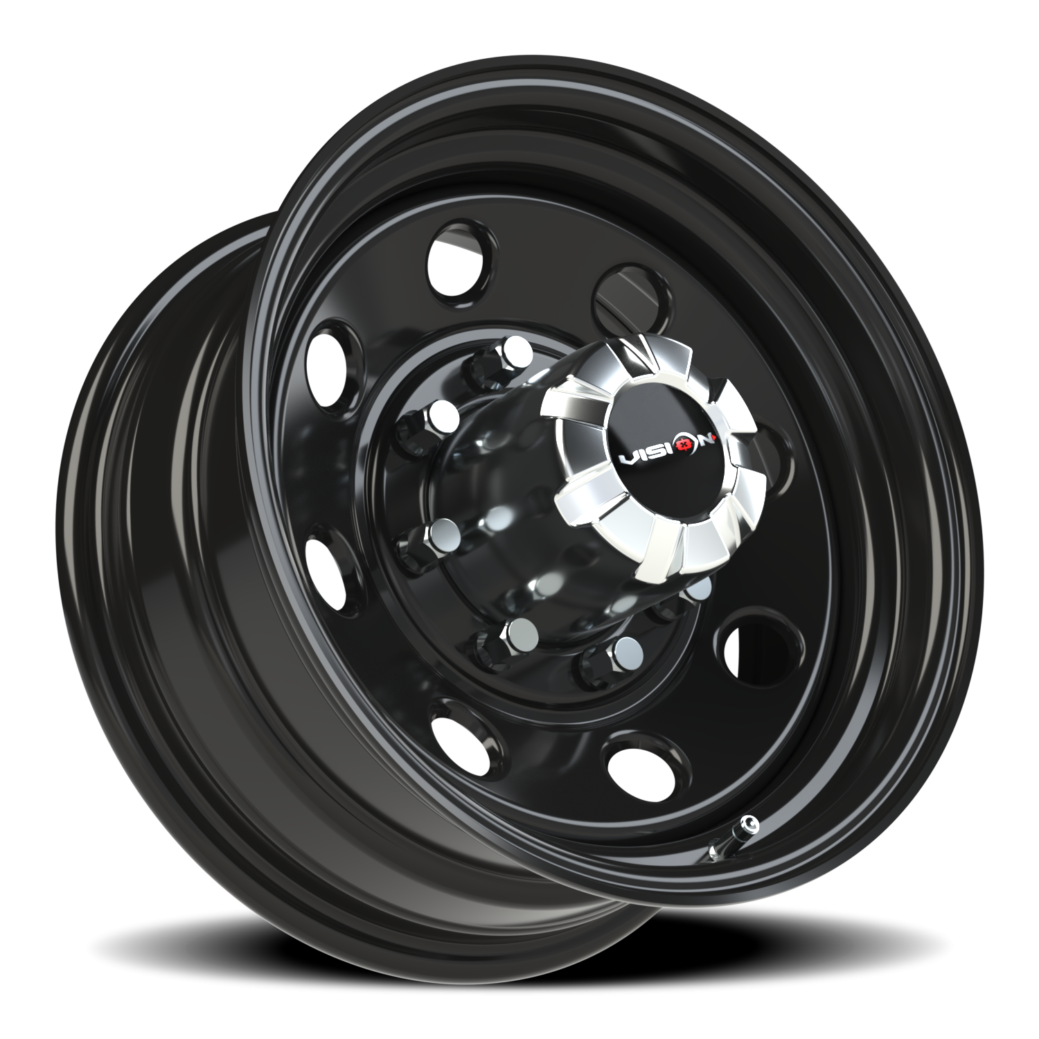 Vision Wheel 85H Gloss Black 16x7 0 8x165.1mm 130.8mm - Wheelwiz