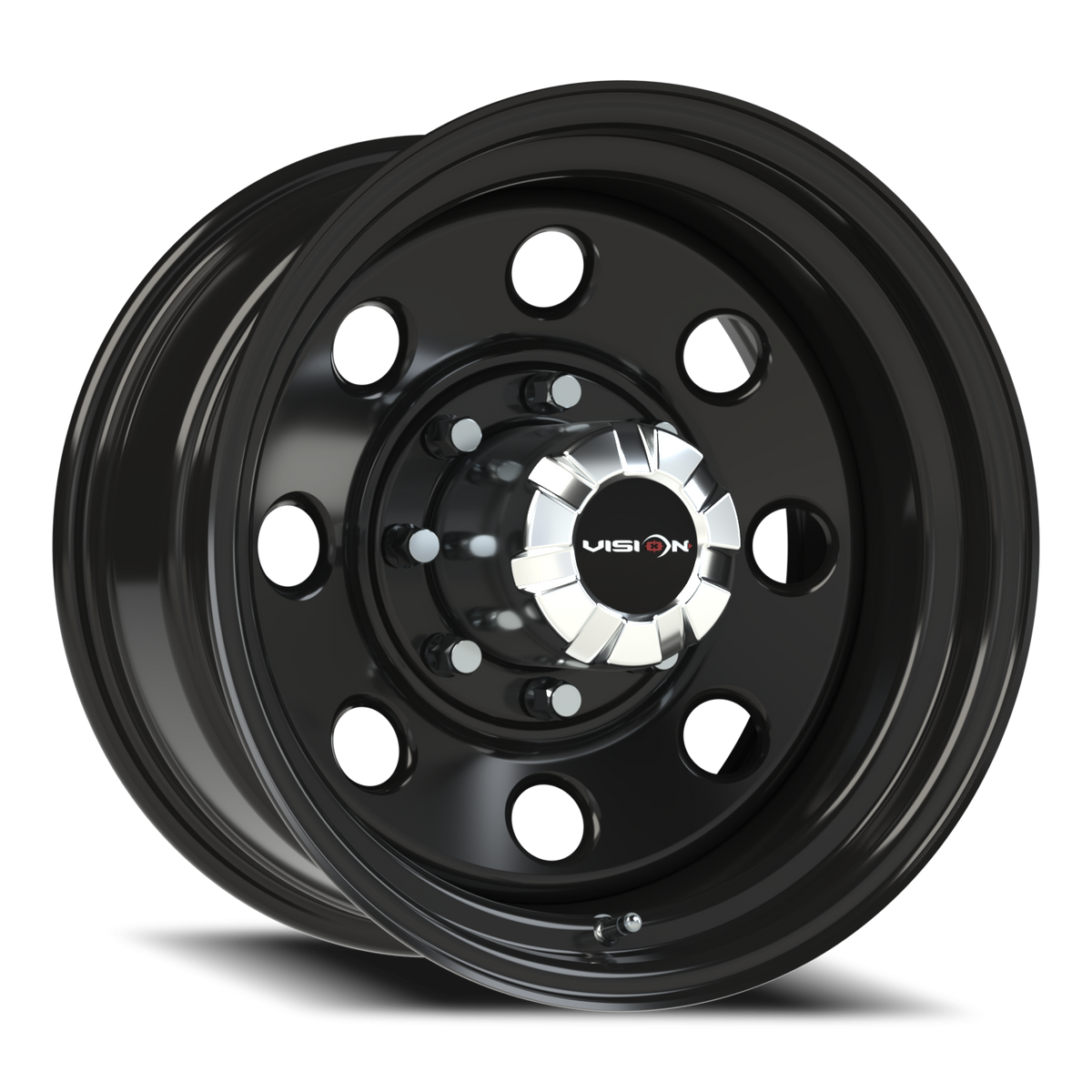 Vision Wheel 85H Gloss Black 17x9 -12 8x165.1mm 130.8mm - Wheelwiz