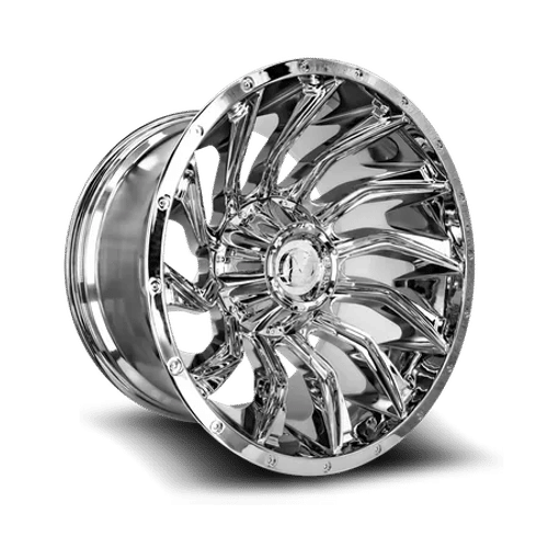 XF Off-Road XF 224 Chrome 22x12 -44 8x165.1|8x170mm 125.2mm - Wheelwiz