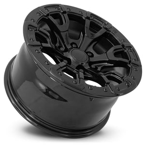 Factory Reproductions FR 99 Gloss Black 17x9 +18 6x139.7mm 93.1mm