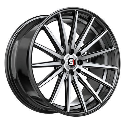 Spec-1 SP-69BMU Gloss Black Machined / Undercut 18x8 +38 5x100|5x114.3mm 73.1mm