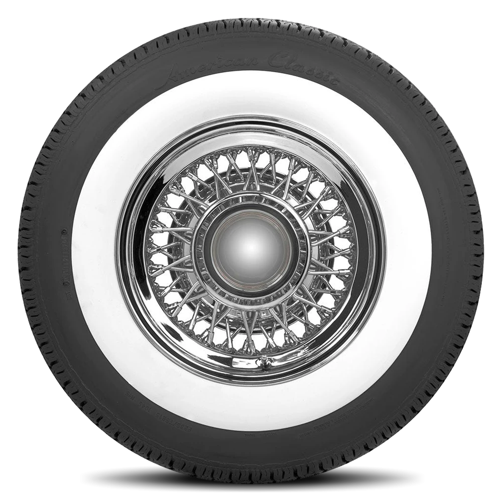 Coker American Classic Radial (3 INCH Whitewall) 235/75R15 - Wheelwiz