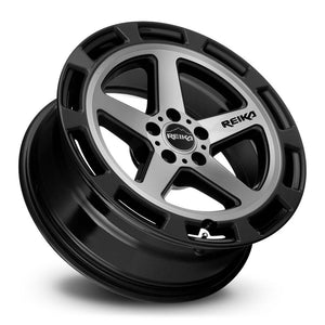 Reika R20 Gloss Black Machine Face 17x7 +15 5x100mm 65.1mm