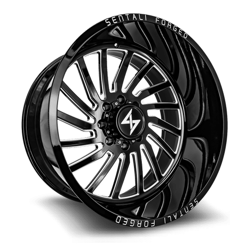 Sentali Forged SF1BM Gloss Black Milled 28x16 -99 6x135mm 87.1mm