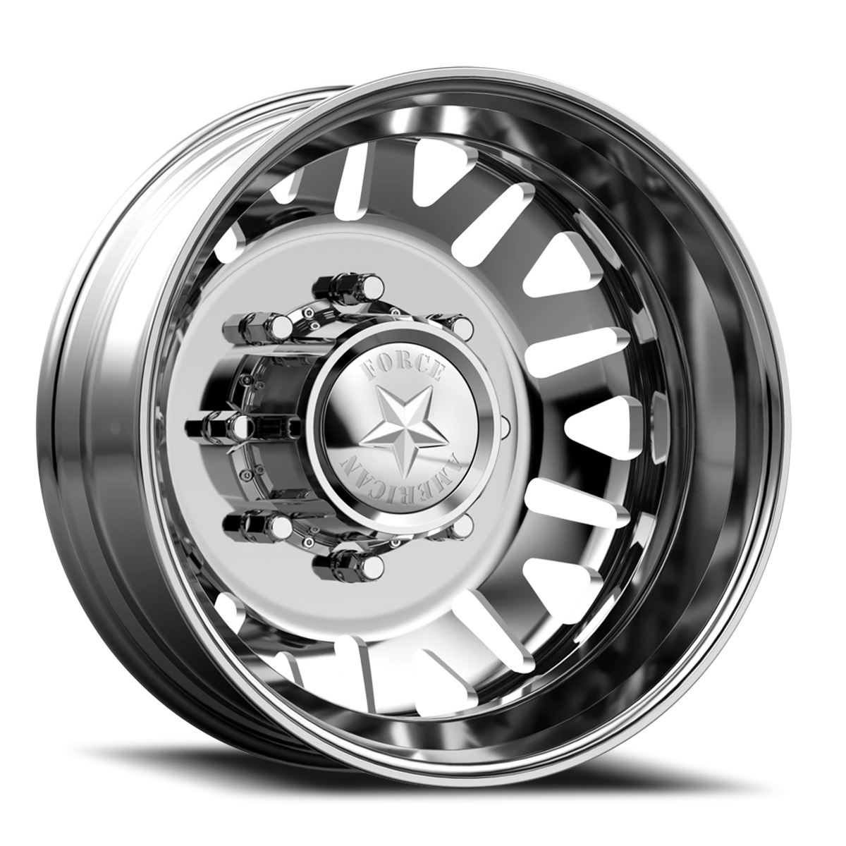 American Force 9 Liberty DBO Polished 19.5x6.75 -123 8x200mm 142mm - Wheelwiz