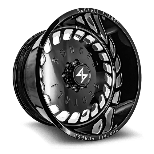 Sentali Forged SF4BM Gloss Black Milled 30x16 -99 8x180mm 124.3mm