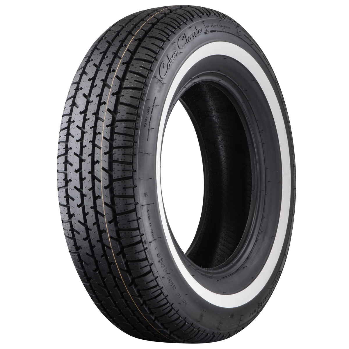 Coker 215/75R14 SS 1" WW
