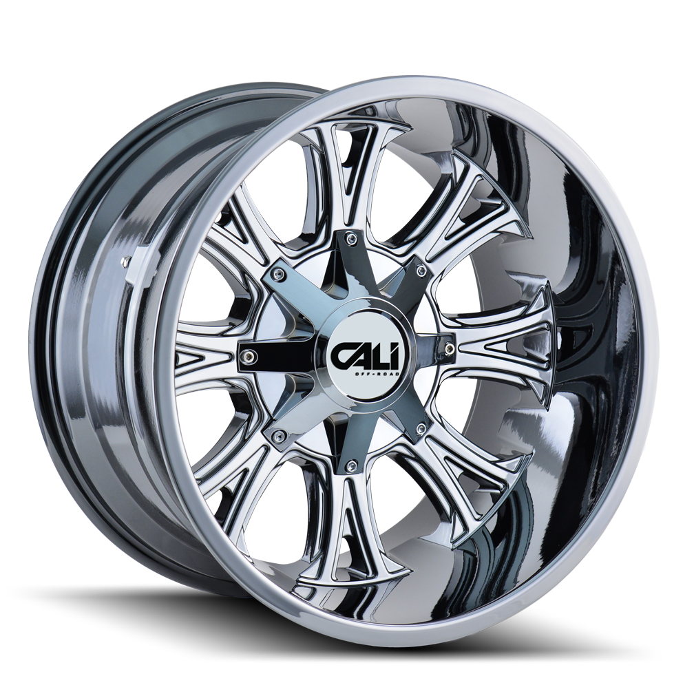 Cali Off-road AMERICANA Chrome 20x10 -25 5x127|5x139.7mm 87mm - WheelWiz
