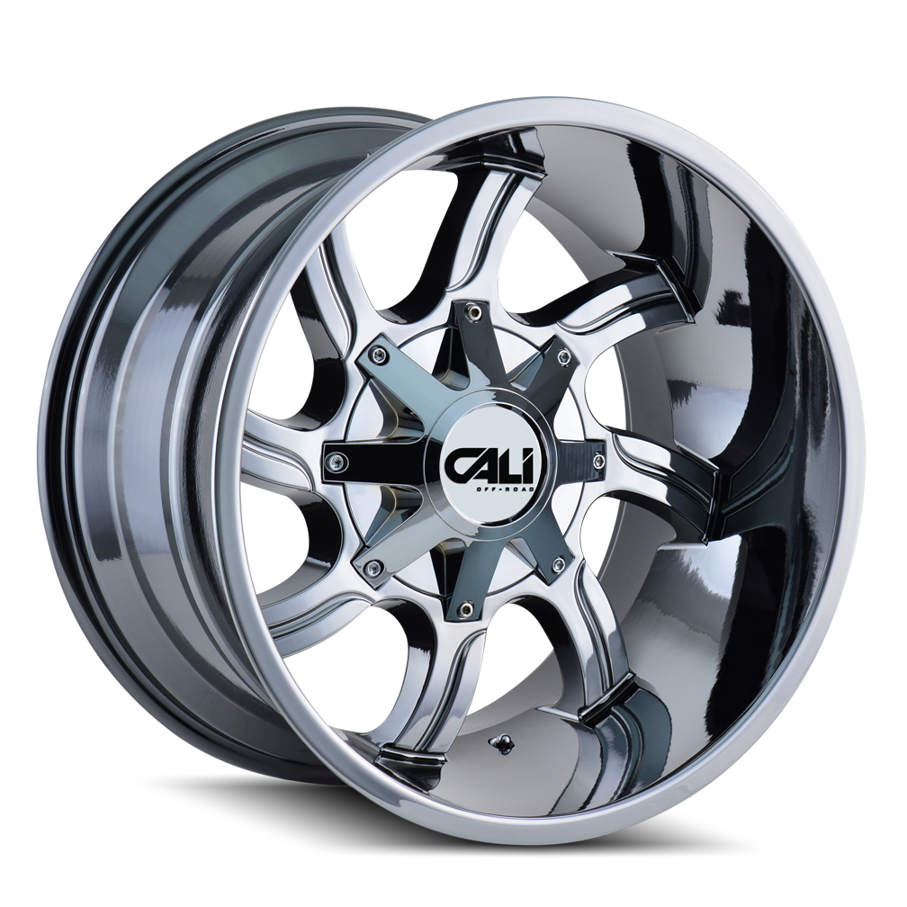 Cali Off-road TWISTED Pvd chrome 20x9 0 5x139.7|5x150mm 110mm - WheelWiz