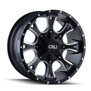 Cali Off-road ANARCHY Satin black milled 20x9 +18 6x135|6x139.7mm 106mm - WheelWiz