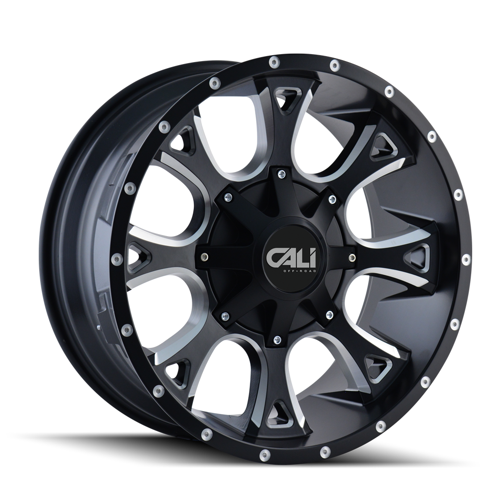 Cali Off-road ANARCHY Satin black milled 20x9 0 6x135|6x139.7mm 106mm - WheelWiz