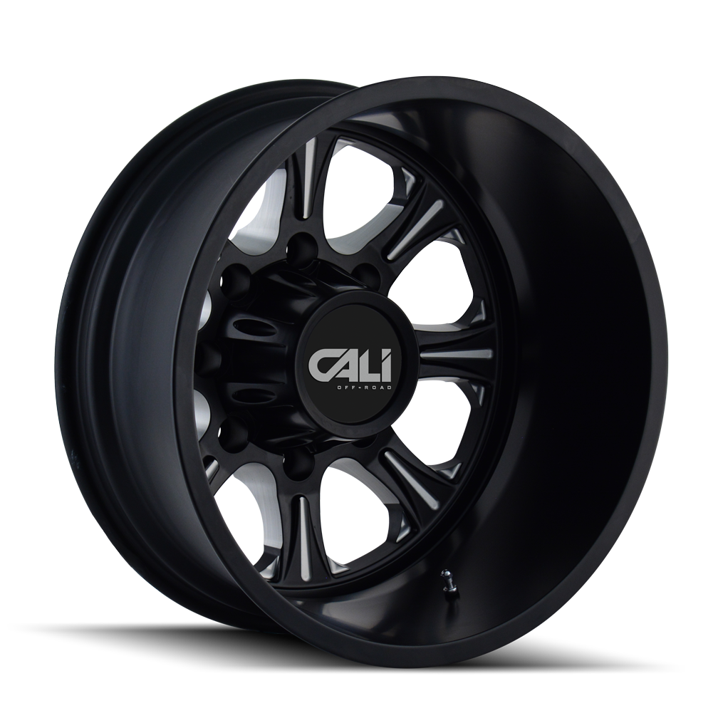 Cali Off-road BRUTAL Satin black milled 20x8.25 -180 8x210mm 154.2mm - WheelWiz