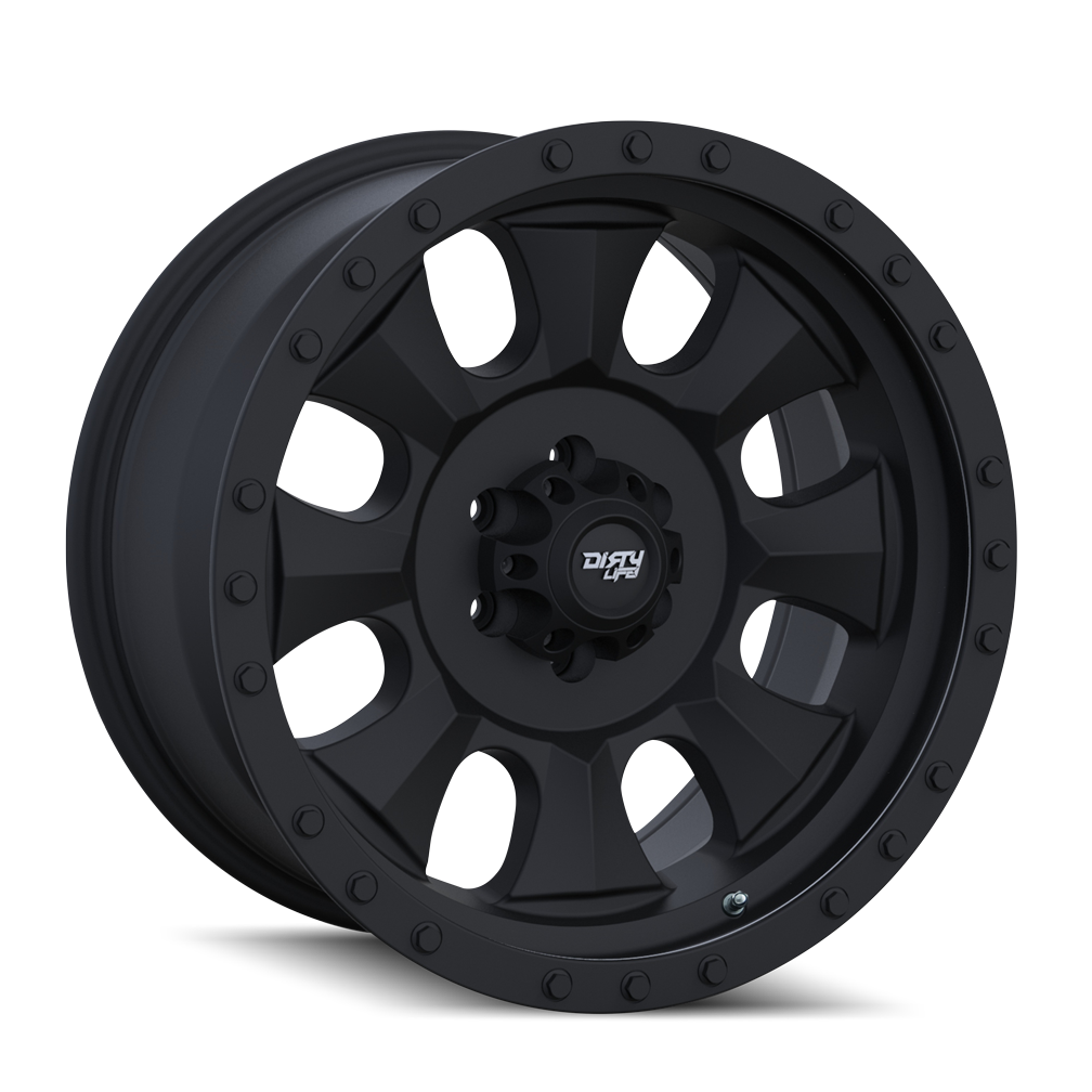 Dirty Life IRONMAN Satin black 20x9 +18 6x139.7mm 106mm - WheelWiz