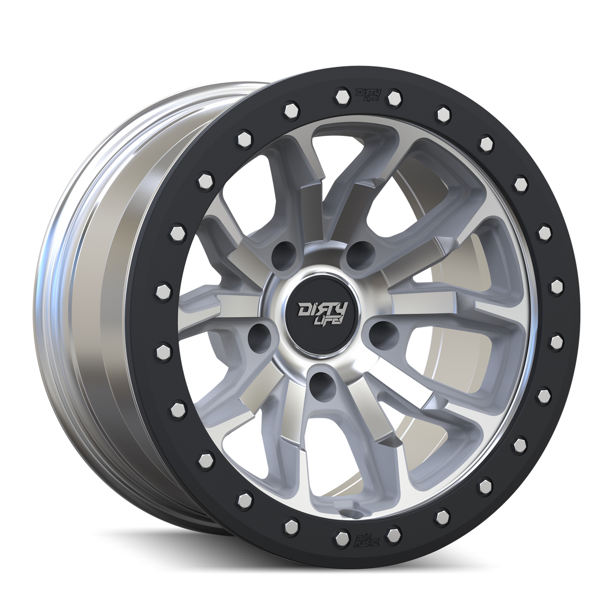 Dirty Life DT-1 Machined 17x9 -12 6x139.7mm 106mm - Wheelwiz