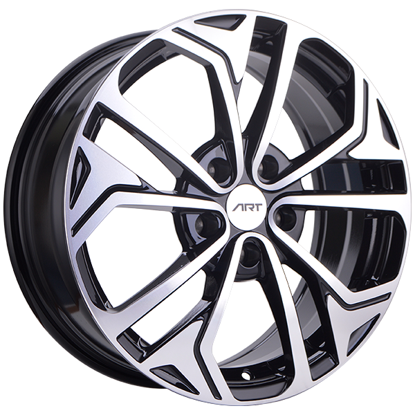 ART Replica REPLICA 186 Gloss Black - Machined Face 19x7.5 +45 5x114.3mm 67.1mm - WheelWiz