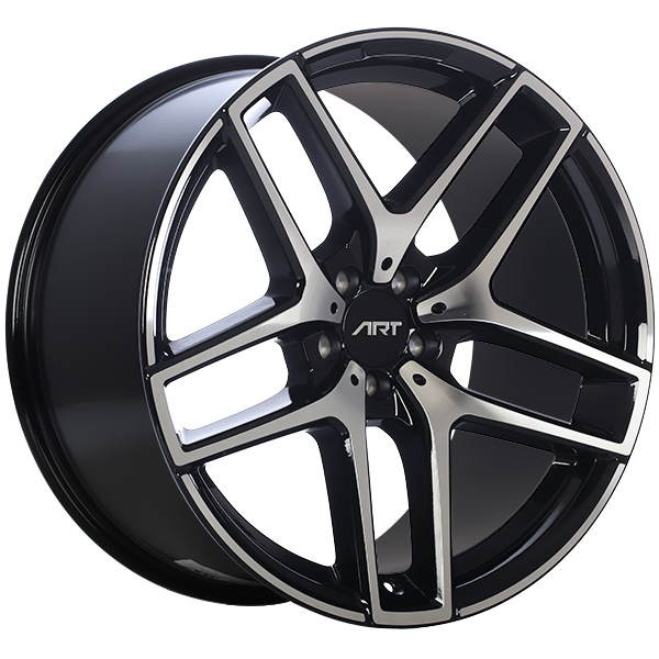 ART Replica Replica 197 Gloss Black - Machined Face 21x11 +38 5x112mm 66.6mm - WheelWiz