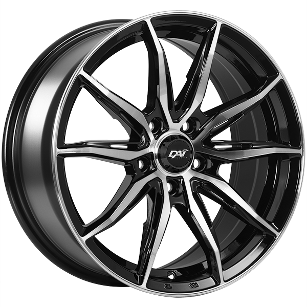 DAI FRANTIC Gloss Black - Machined Face 16x7 +39 5x114.3mm 67.1mm - WheelWiz