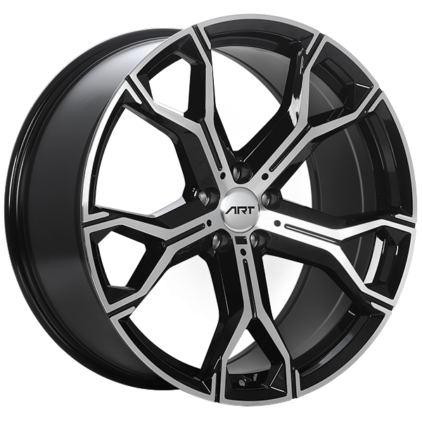 ART Replica REPLICA 181 Gloss Black - Machined Face 21x9.5 +37 5x112mm 66.6mm - Wheelwiz