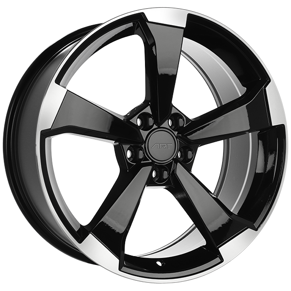 ART Replica REPLICA 191 Gloss Black - Machined Face 19x8.5 +35 5x112mm 66.5mm - WheelWiz