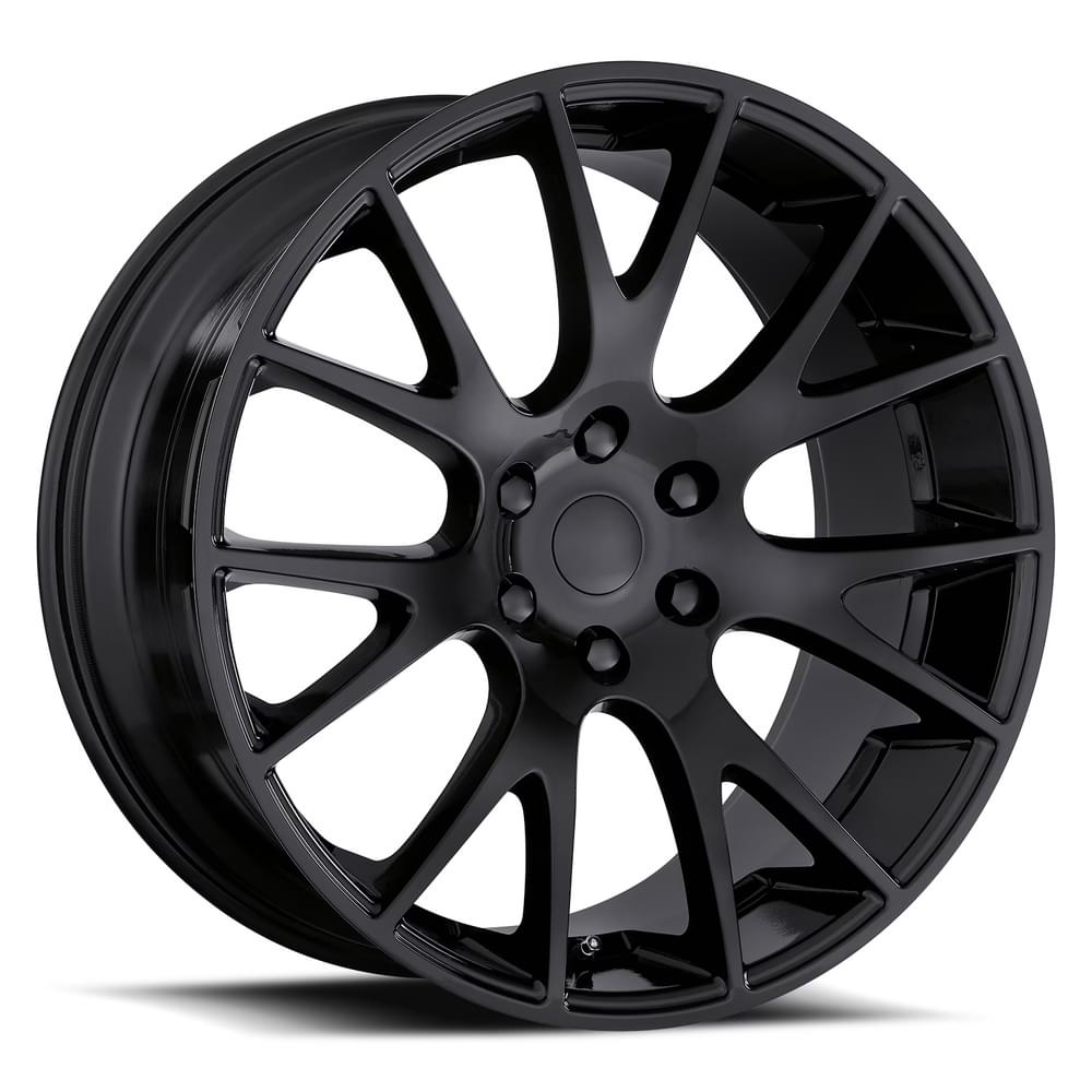 Factory Reproductions FR 70 Gloss Black 22x10 +25.4 6x139.7mm 77.8mm