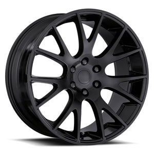 Factory Reproductions FR 70 Gloss Black 22x10 +25.4 6x139.7mm 77.8mm