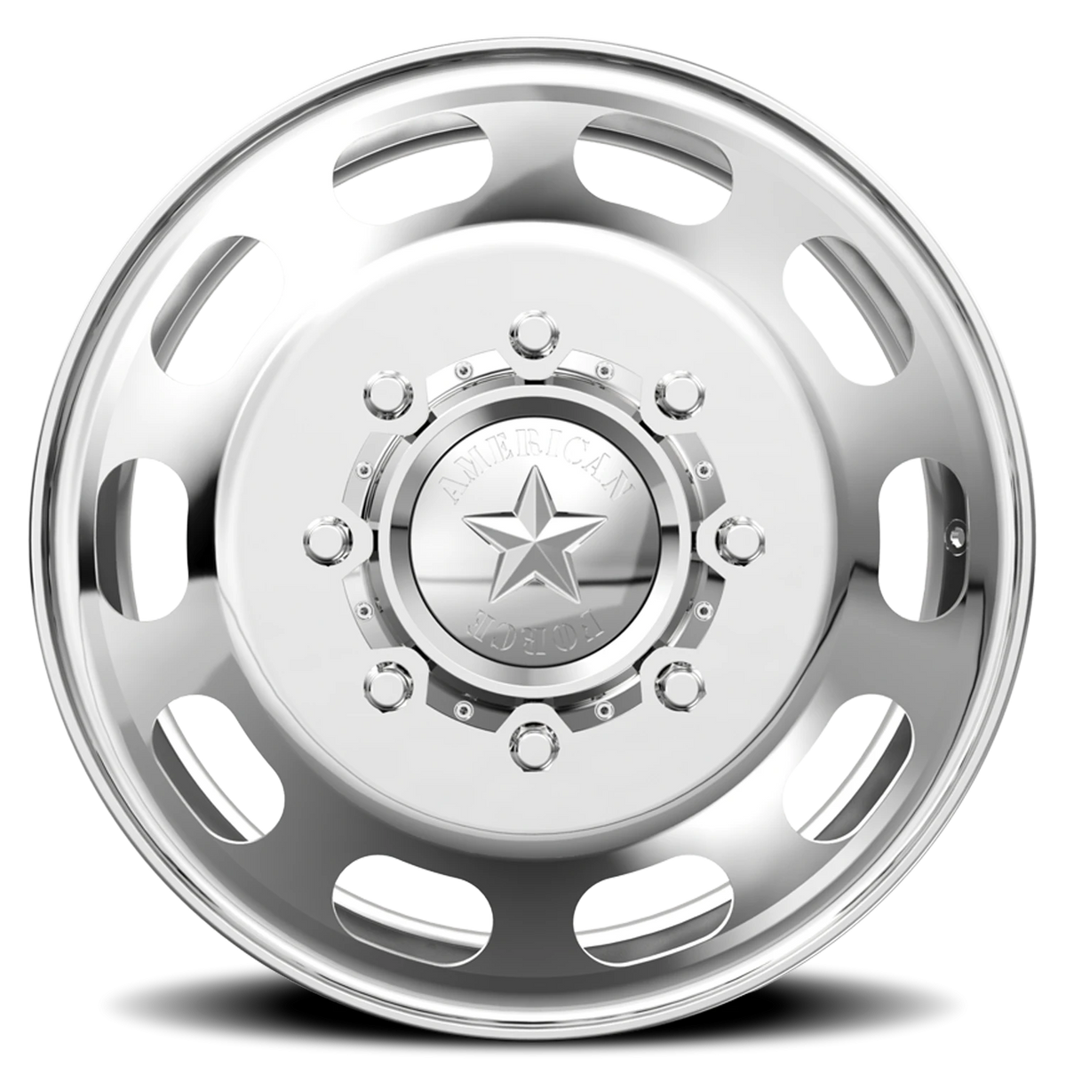 American Force 95 HD DBO Polished 19.5x6.75 +141 8x200mm 142mm - Wheelwiz