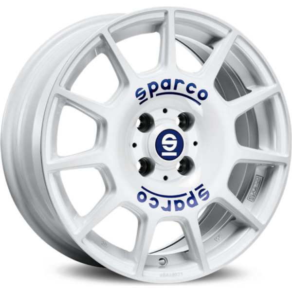 SPARCO TERRA 18x8 +45 5x112 73.1 WHITE BLUE LETTERING