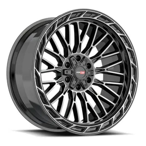Vortek VRP-502BDCDT Black Diamond Cut W/ Dark Tint 20x10 -18 5x127mm 78.1mm
