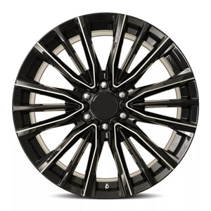Factory Reproductions FR 205 Gloss Black Balled Milled 22x9 +28 6x139.7mm 78.1mm