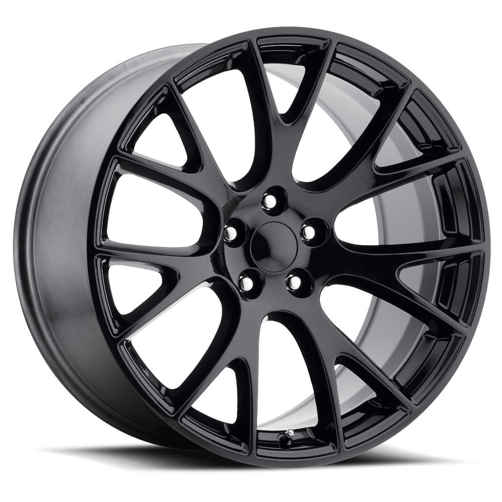 Factory Reproductions FR 70 Gloss Black 22x9 +30 5x127mm 71.5mm