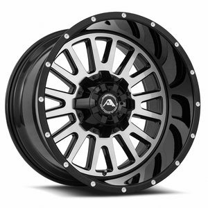 American Off-Road A105 Black Milled Spoke 20x12 -44 6x135|6x139.7mm 106.1mm - WheelWiz