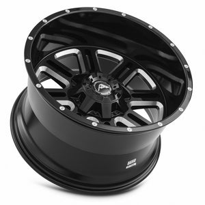 American Off-Road A106 Black Milled Spoke 20x12 -44 6x135mm 87.1mm - WheelWiz