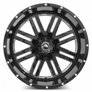 American Off-Road A106 Black Milled Spoke 22x12 -44 6x135|6x139.7mm 106.1mm