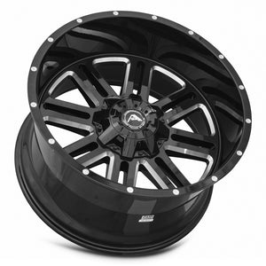 American Off-Road A106 Black Milled Spoke 22x12 -44 6x135|6x139.7mm 106.1mm