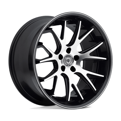 Asanti Black ABL-3 CASTOR Silver Machined W/ Ss Lip 20x10 +40 5x130mm 84.1mm - Wheelwiz