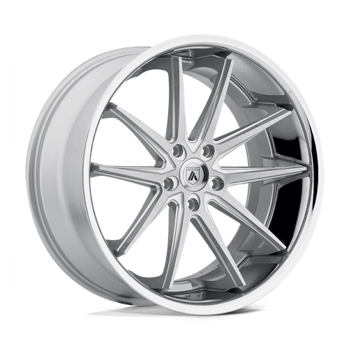 Asanti Black ABL-5 ALTAIR Silver Machined Ss Lip 20x10 +35 5x120mm 74.1mm - WheelWiz