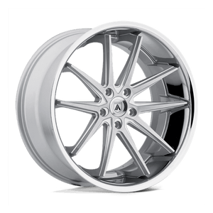 Asanti Black ABL-5 ALTAIR Silver Machined Ss Lip 20x10 +35 5x120mm 74.1mm - WheelWiz