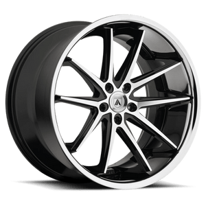 Asanti Black ABL-5 ALTAIR Machined Face Ss Lip 22x9 +32 5x120mm 74.1mm - WheelWiz