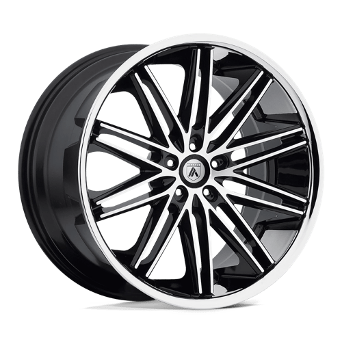 Asanti Black ABL-10 POLLUX Machined Face Ss Lip 22x9 +32 5x112mm 74.1mm - WheelWiz