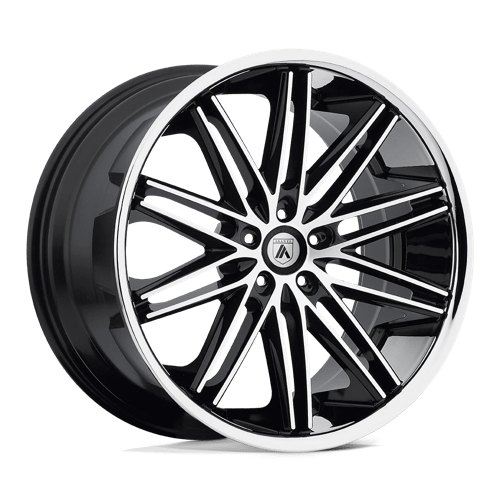 Asanti Black ABL-10 POLLUX Machined Face Ss Lip 22x10 +35 5x120mm 74.1mm - WheelWiz