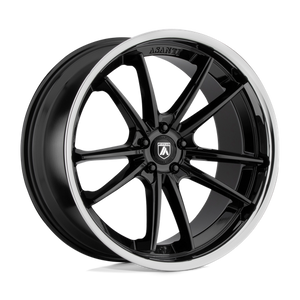 Asanti Black ABL-23 SIGMA Gloss Black W/ Chrome Lip 20x10.5 +38 5x112mm 72.6mm - Wheelwiz