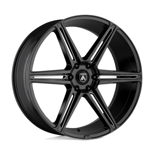 Asanti Black ABL-25 ALPHA 6 Gloss Black Milled 20x9 +30 6x135mm 87.1mm - Wheelwiz