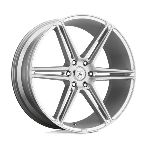 Asanti Black ABL-25 ALPHA 6 Brushed Silver 20x9 +12 6x135mm 87.1mm - Wheelwiz