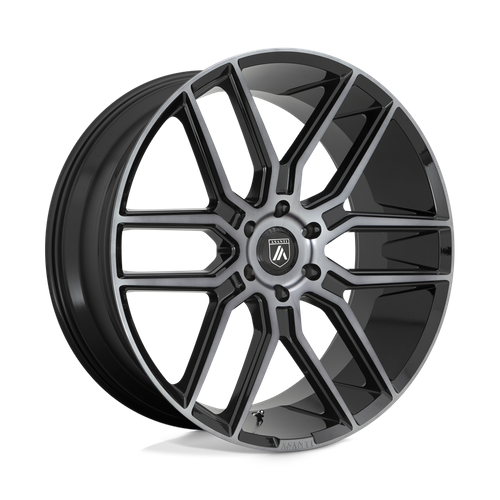 Asanti Black ABL-28 BARON Gloss Black W/ Gray Tint 20x9 +30 6x139.7mm 100.3mm - Wheelwiz