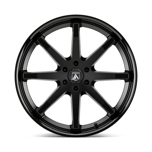 Asanti Black ABL-32 KAISER Satin Black W/ Gloss Black Lip 20x9 +30 6x135mm 87.1mm - Wheelwiz