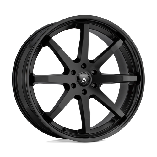 Asanti Black ABL-32 KAISER Satin Black W/ Gloss Black Lip 22x9.5 +30 6x135mm 87.1mm - Wheelwiz