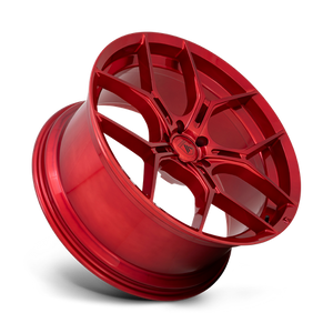 Asanti Black ABL-37 MONARCH Candy Red 22x10.5 +40 5x112mm 72.6mm - Wheelwiz
